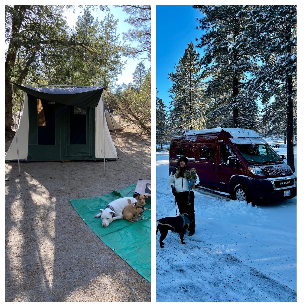 Can a Camper Van Used Tent Only Sites