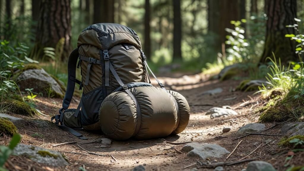 How to Attach a Sleeping Bag to a Hiking Backpack